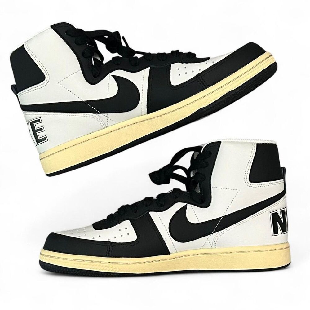 Nike Terminator High Premium Vintage Panda Black Pale Vanilla FD0394-030 Men 9